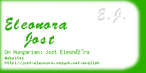 eleonora jost business card